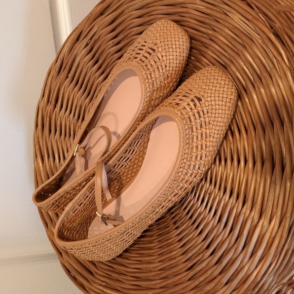 J. Crew Quinn Woven Brown Ballet Flats 9.5 NWOB - Picture 8 of 8